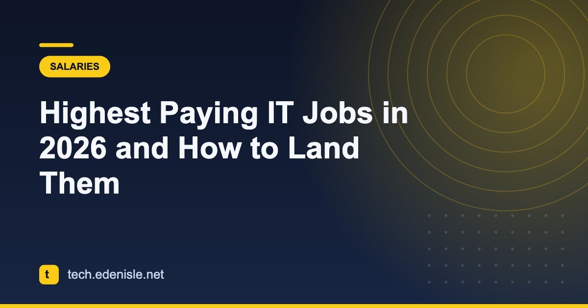 Highest Paying IT Jobs in 2026 and How to Land Them